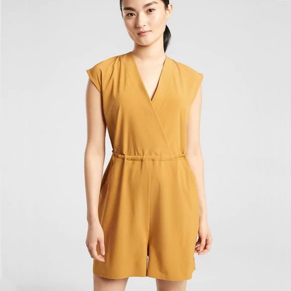 Athleta Pants - NWT Athleta Yellow "Marlow" Romper